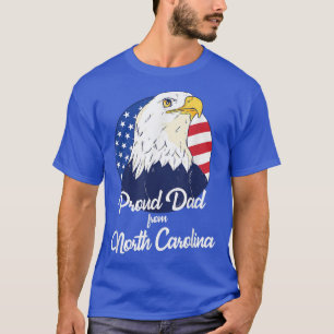 Stolzer Vater aus North Carolina Happy Birthday 4. T-Shirt
