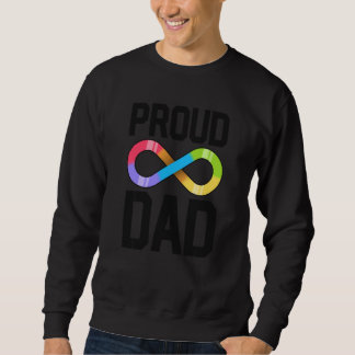 Stolzer Vater Autismus Familie Autistischer Vater  Sweatshirt