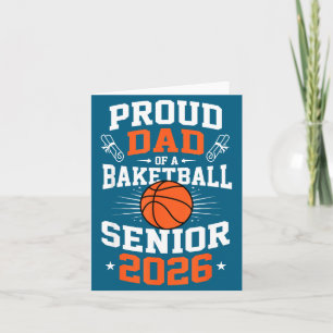 Stolzer Vater Basketball Senior 2026 Illustration Karte