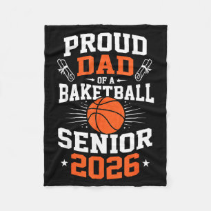 Stolzer Vater Basketball Senior 2026 Kunstwerk Fleecedecke
