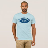 Stolzer Vater (blau) T-Shirt (Vorne ganz)