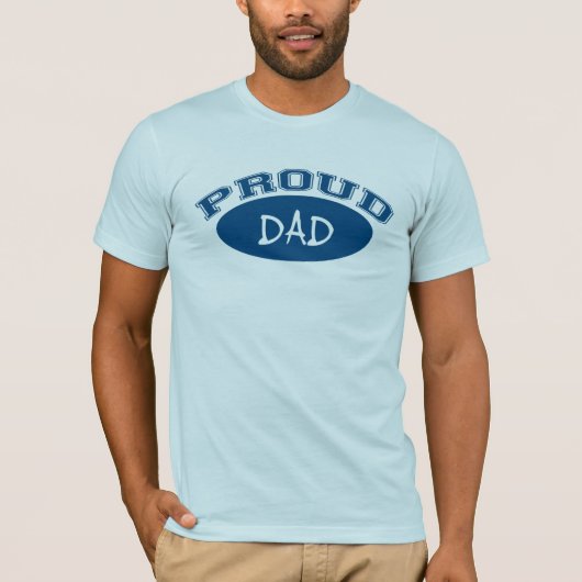 Stolzer Vater (blau) T-Shirt (Vorderseite)
