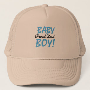 Stolzer Vater der Baby-Jungen-T-Shirts und der Truckerkappe