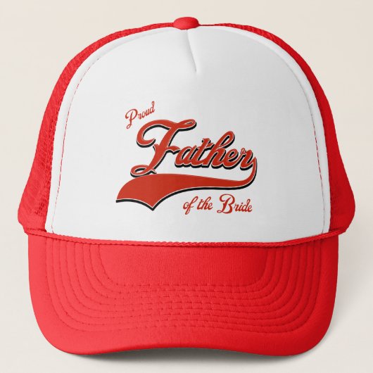 Stolzer Vater der Braut Truckerkappe (Vorderseite)
