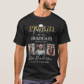 Stolzer Vater der Graduate Foto Collage T-Shirt (Vorderseite)