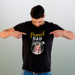 Stolzer Vater der Graduation Cap Foto T-Shir T-Shirt<br><div class="desc">Stolzer Vater der Graduation Cap Foto Dunkler T - Shirt. T - Shirt für einen Graduierten stolzen Vater mit einem Graduiertencap und ein Foto des Absolventen. Fügen Sie Ihr Foto hinzu.</div>
