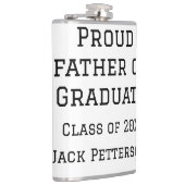 Stolzer Vater der Graduiertenklasse von 20XX fügen Flachmann (Rechts)