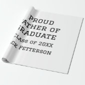 Stolzer Vater der Graduiertenklasse von 20XX fügen Geschenkpapier (Ungerollt)