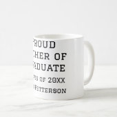 Stolzer Vater der Graduiertenklasse von 20XX fügen Kaffeetasse (VorderseiteRechts)