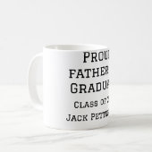 Stolzer Vater der Graduiertenklasse von 20XX fügen Kaffeetasse (Vorderseite Links)