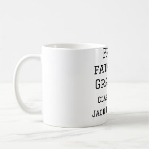 Stolzer Vater der Graduiertenklasse von 20XX fügen Kaffeetasse
