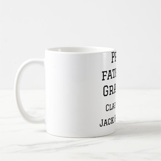 Stolzer Vater der Graduiertenklasse von 20XX fügen Kaffeetasse (Links)