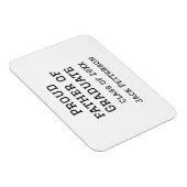 Stolzer Vater der Graduiertenklasse von 20XX fügen Magnet (Rechte Seite)