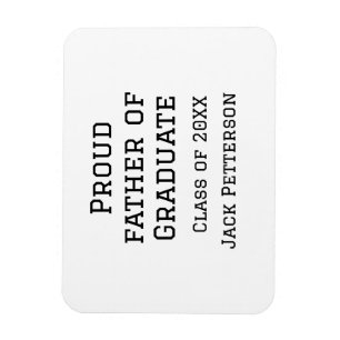 Stolzer Vater der Graduiertenklasse von 20XX fügen Magnet