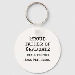 Stolzer Vater der Graduiertenklasse von 20XX fügen Schlüsselanhänger