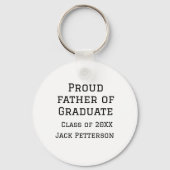 Stolzer Vater der Graduiertenklasse von 20XX fügen Schlüsselanhänger (Rückseite)