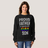 Stolzer Vater der Phantastischen Gay Son Lgbt Prid Sweatshirt (Vorne ganz)