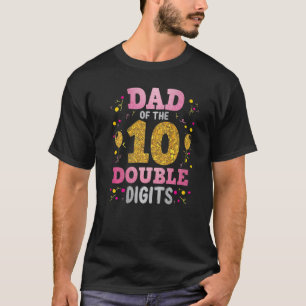 Stolzer Vater der zweistelligen 10. Geburtstagskar T-Shirt