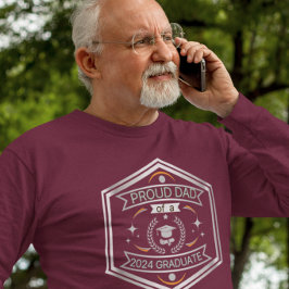 Stolzer Vater des Abschlusses der Graduate Vathers T-Shirt