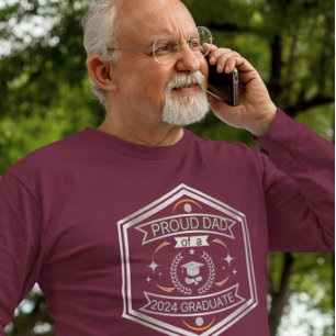 Stolzer Vater des Abschlusses der Graduate Vathers T-Shirt