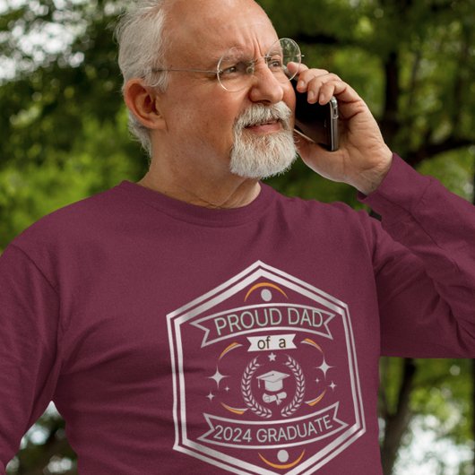 Stolzer Vater des Abschlusses der Graduate Vathers T-Shirt