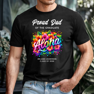 "Stolzer Vater des Absolventen" Aloha-Abschlussfei T-Shirt
