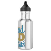 stolzer Vater des Graduates Edelstahlflasche (Rechts)