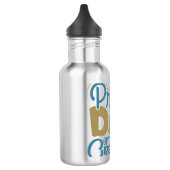 stolzer Vater des Graduates Edelstahlflasche (Links)