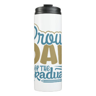 stolzer Vater des Graduates Thermosbecher