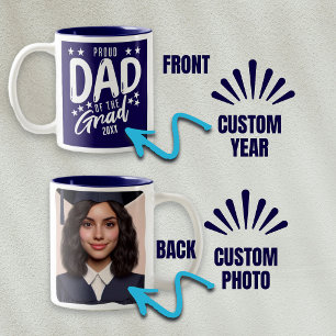 Stolzer Vater des Grand Custom Year und Foto Zweifarbige Tasse