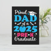 Stolzer Vater des Vorjahres-Studiengangs 2025 Einladung (Stehend Vorderseite)