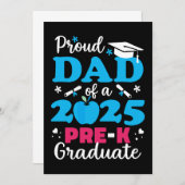 Stolzer Vater des Vorjahres-Studiengangs 2025 Einladung (Vorne/Hinten)