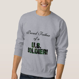 Stolzer Vater ein der US-Soldat-T-Shirts und der Sweatshirt