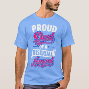 Stolzer Vater einer Biseual Legend Niedlicher Funn T-Shirt