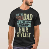 Stolzer Vater einer Haarburke T-Shirt (Vorderseite)