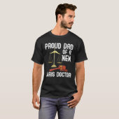 Stolzer Vater einer Juris Doktor Law School Grad T-Shirt (Vorne ganz)