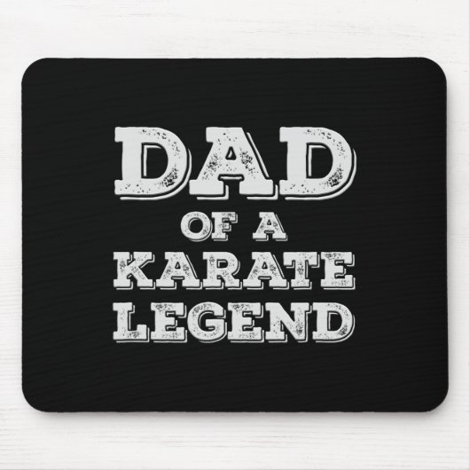 Stolzer Vater einer Karate Legend Sohn Tochter Kar Mousepad (Vorne)