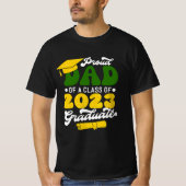 Stolzer VATER einer Klasse von 2023 Graduate Gold T-Shirt (Vorderseite)