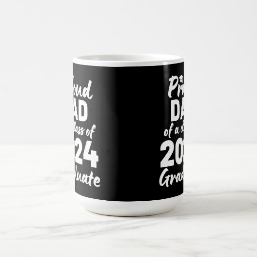 Stolzer Vater einer Klasse von 2024 Hochschulabsol Kaffeetasse (Mittel)
