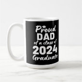 Stolzer Vater einer Klasse von 2024 Hochschulabsol Kaffeetasse (Links)