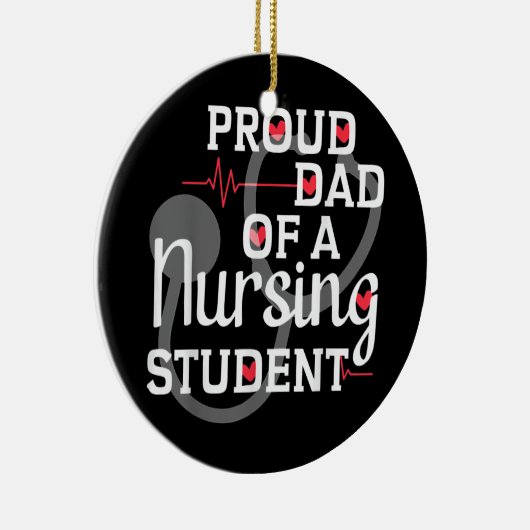 Stolzer Vater einer Krankenschwester Keramik Ornament (Rechts)