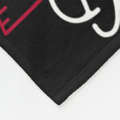 Stolzer Vater einer Sichelzellanämie Fleecedecke (Ecke)