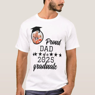 Stolzer Vater eines 2025 Graduate Family Abschluss T-Shirt