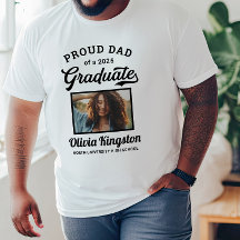 Stolzer Vater eines 2025 Graduate White Custom Fot
