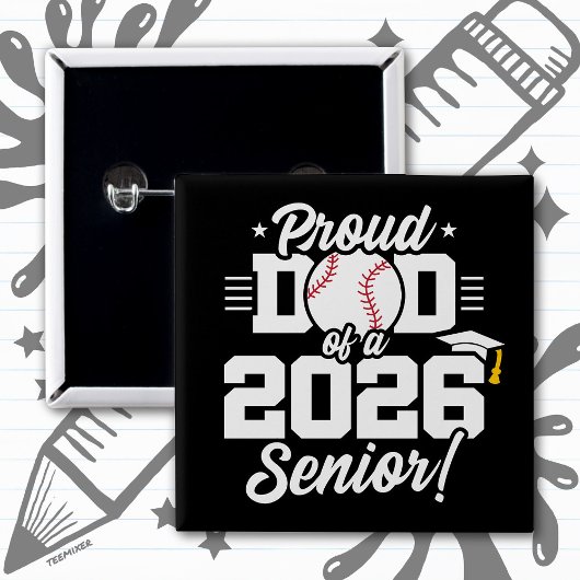 Stolzer Vater eines 2026er Abiturienten beim Baseb Button