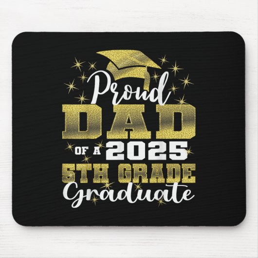 Stolzer Vater eines 5. Klässlers 2025 Grundschule Mousepad (Vorne)