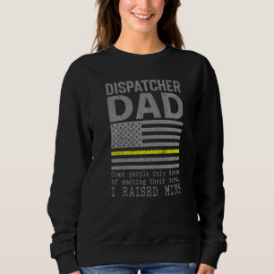 Stolzer Vater eines 911-Dispatchers Dünne Goldene Sweatshirt