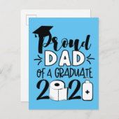 Stolzer Vater eines Absolventen - 2021 Postkarte (Vorne/Hinten)