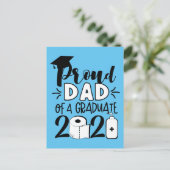 Stolzer Vater eines Absolventen - 2021 Postkarte (Stehend Vorderseite)