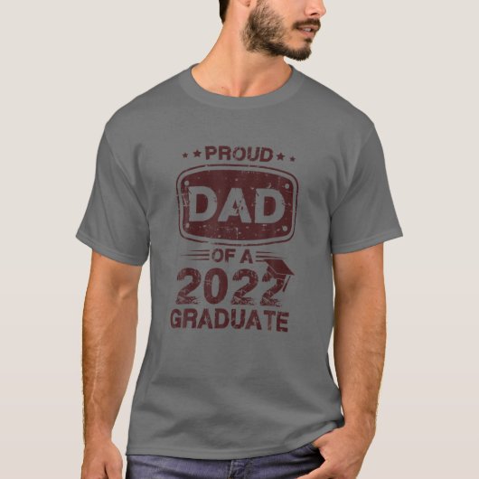 Stolzer Vater eines Absolventen 2022 T-Shirt (Vorderseite)